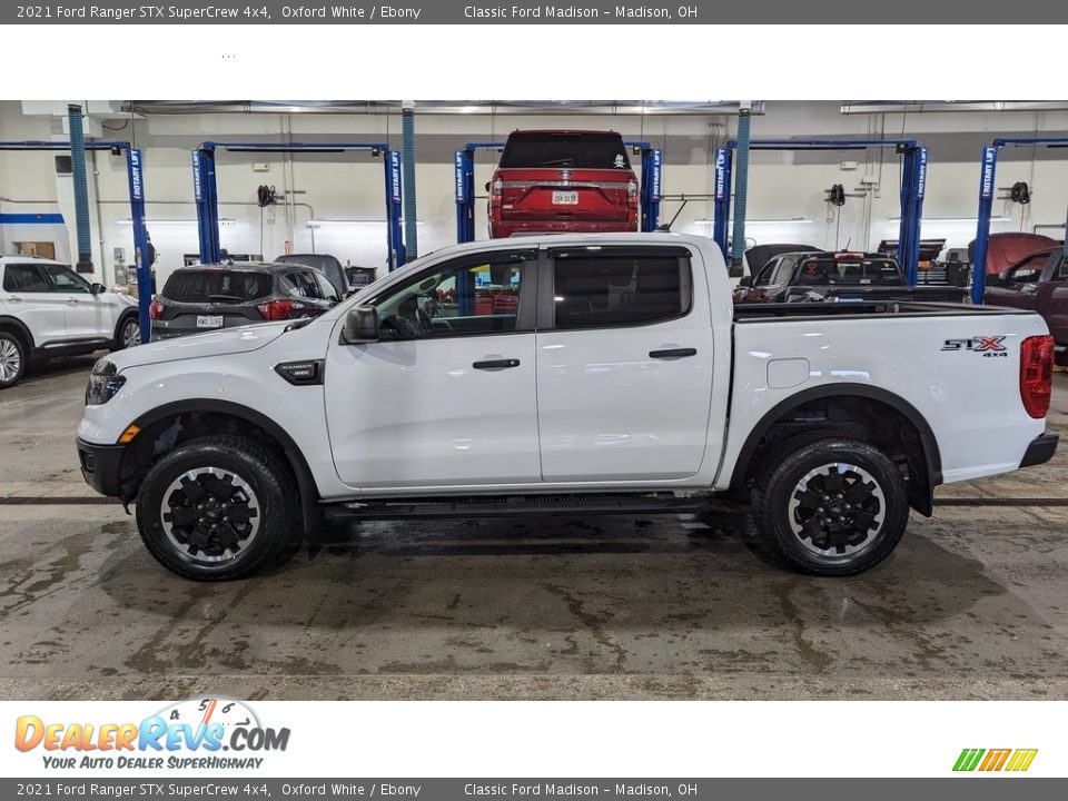 2021 Ford Ranger STX SuperCrew 4x4 Oxford White / Ebony Photo #2