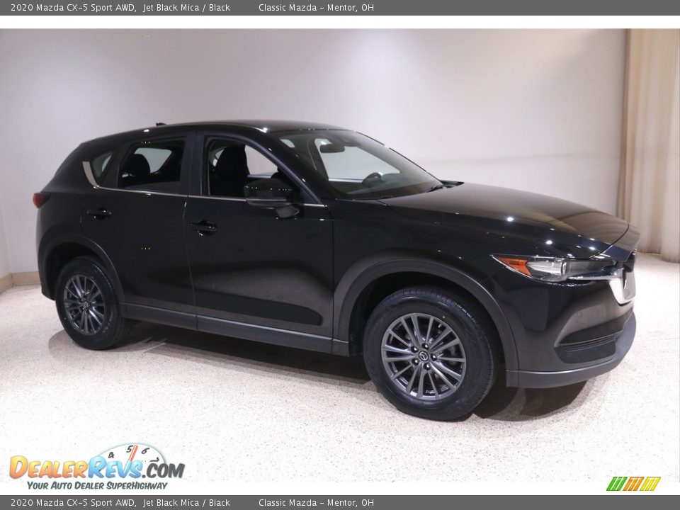 2020 Mazda CX-5 Sport AWD Jet Black Mica / Black Photo #1