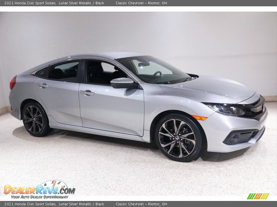 Lunar Silver Metallic 2021 Honda Civic Sport Sedan Photo #1