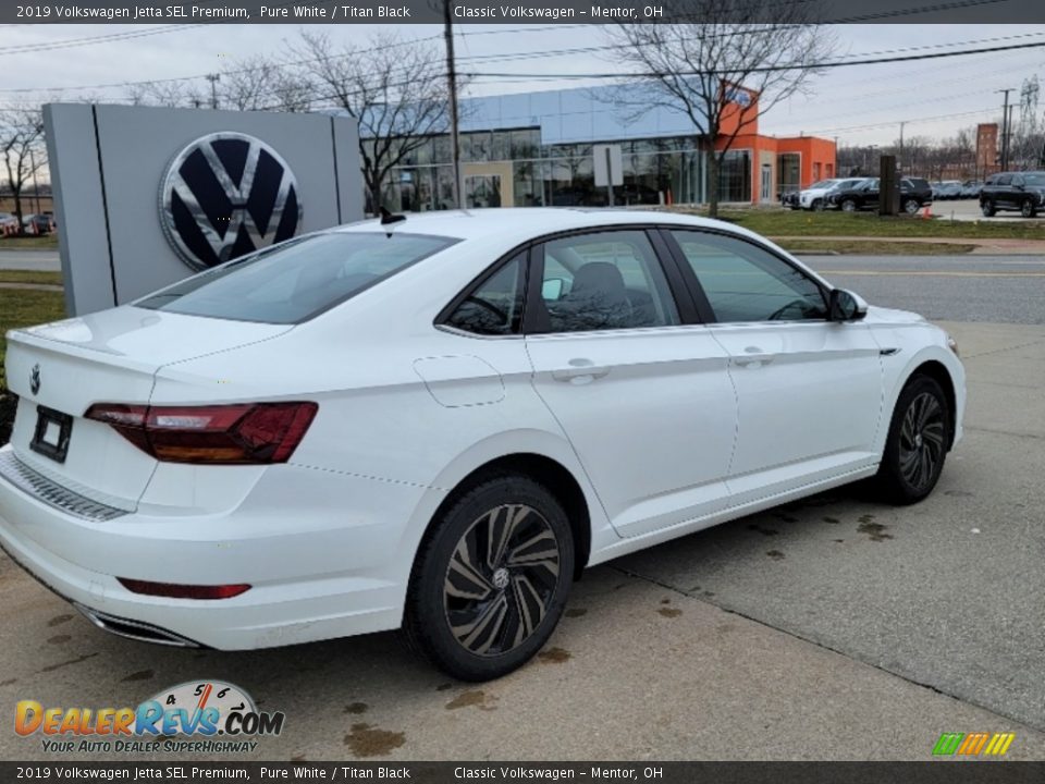 2019 Volkswagen Jetta SEL Premium Pure White / Titan Black Photo #3