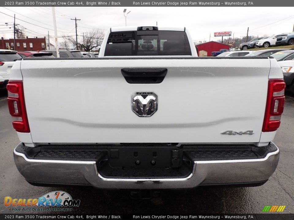 2023 Ram 3500 Tradesman Crew Cab 4x4 Bright White / Black Photo #4