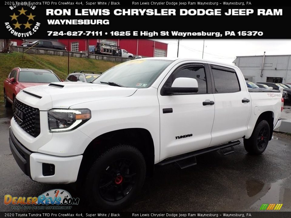 2020 Toyota Tundra TRD Pro CrewMax 4x4 Super White / Black Photo #1