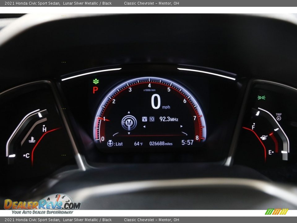 2021 Honda Civic Sport Sedan Gauges Photo #8