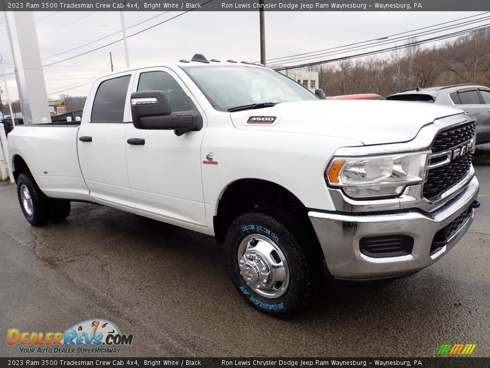 2023 Ram 3500 Tradesman Crew Cab 4x4 Bright White / Black Photo #8