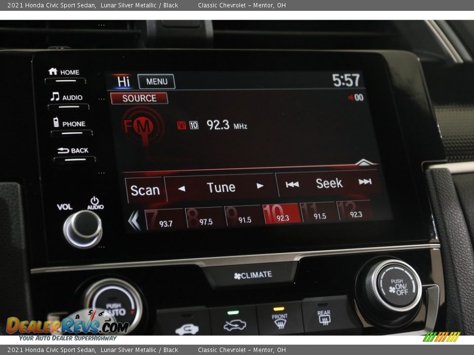 Audio System of 2021 Honda Civic Sport Sedan Photo #10