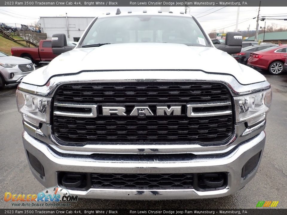 2023 Ram 3500 Tradesman Crew Cab 4x4 Bright White / Black Photo #9