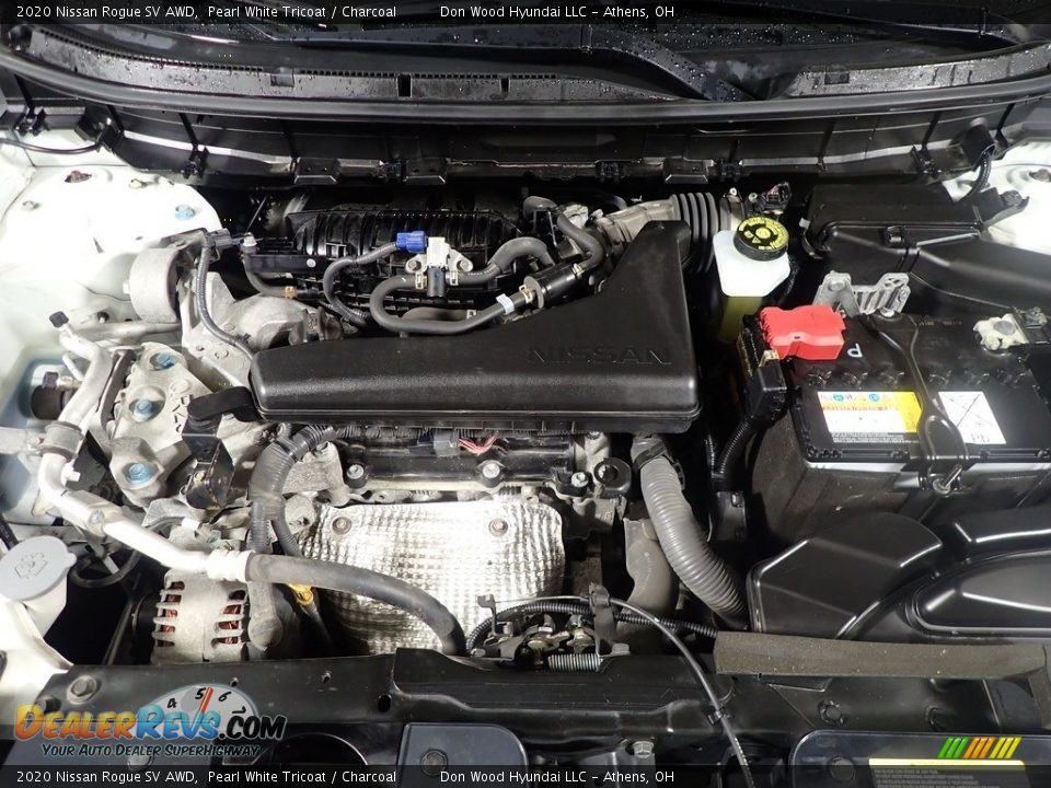 2020 Nissan Rogue SV AWD Pearl White Tricoat / Charcoal Photo #7
