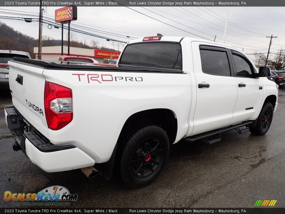 2020 Toyota Tundra TRD Pro CrewMax 4x4 Super White / Black Photo #6