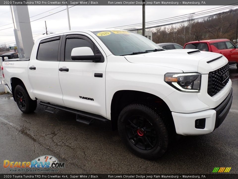 2020 Toyota Tundra TRD Pro CrewMax 4x4 Super White / Black Photo #8