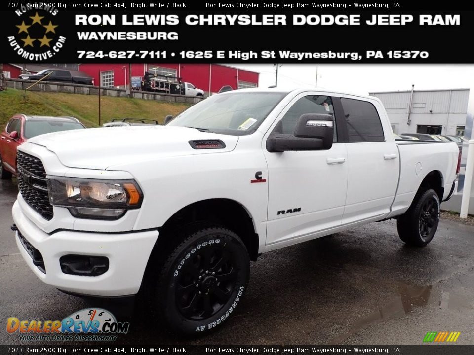 2023 Ram 2500 Big Horn Crew Cab 4x4 Bright White / Black Photo #1