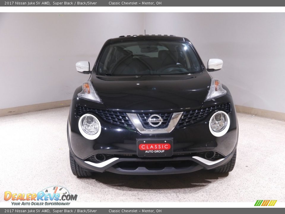2017 Nissan Juke SV AWD Super Black / Black/Silver Photo #2