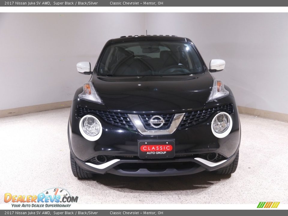 2017 Nissan Juke SV AWD Super Black / Black/Silver Photo #2