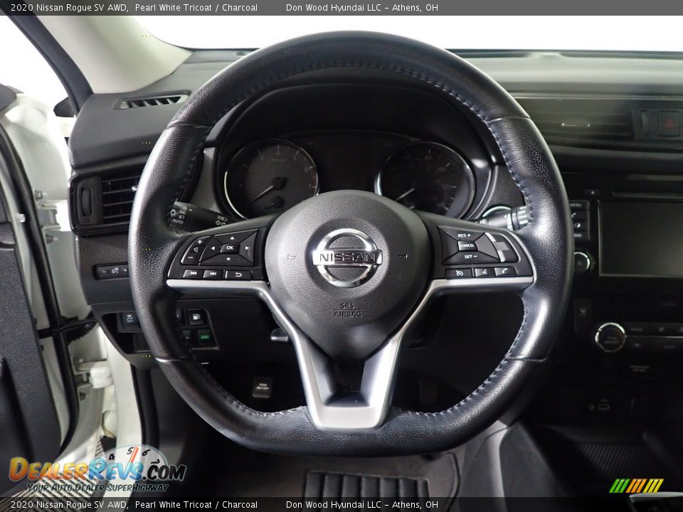 2020 Nissan Rogue SV AWD Pearl White Tricoat / Charcoal Photo #26