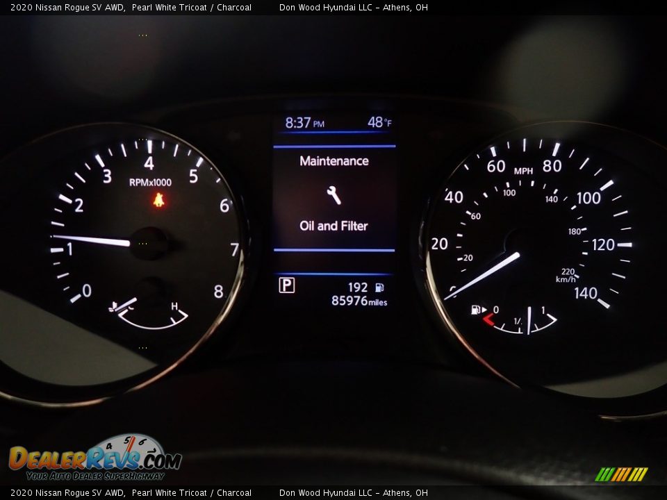 2020 Nissan Rogue SV AWD Pearl White Tricoat / Charcoal Photo #27