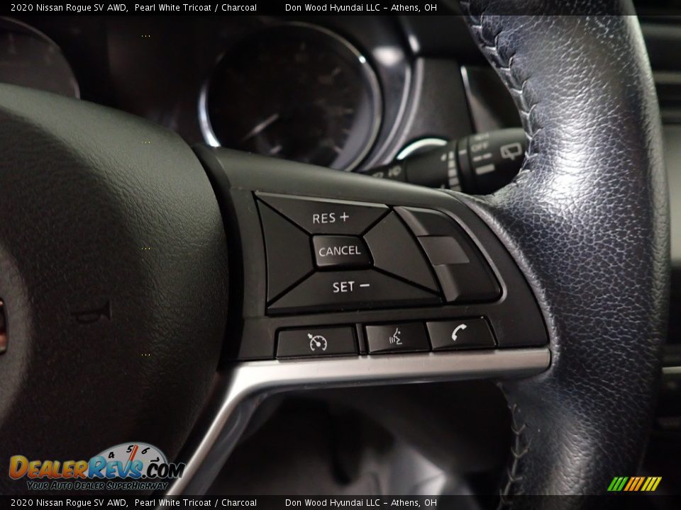 2020 Nissan Rogue SV AWD Pearl White Tricoat / Charcoal Photo #29