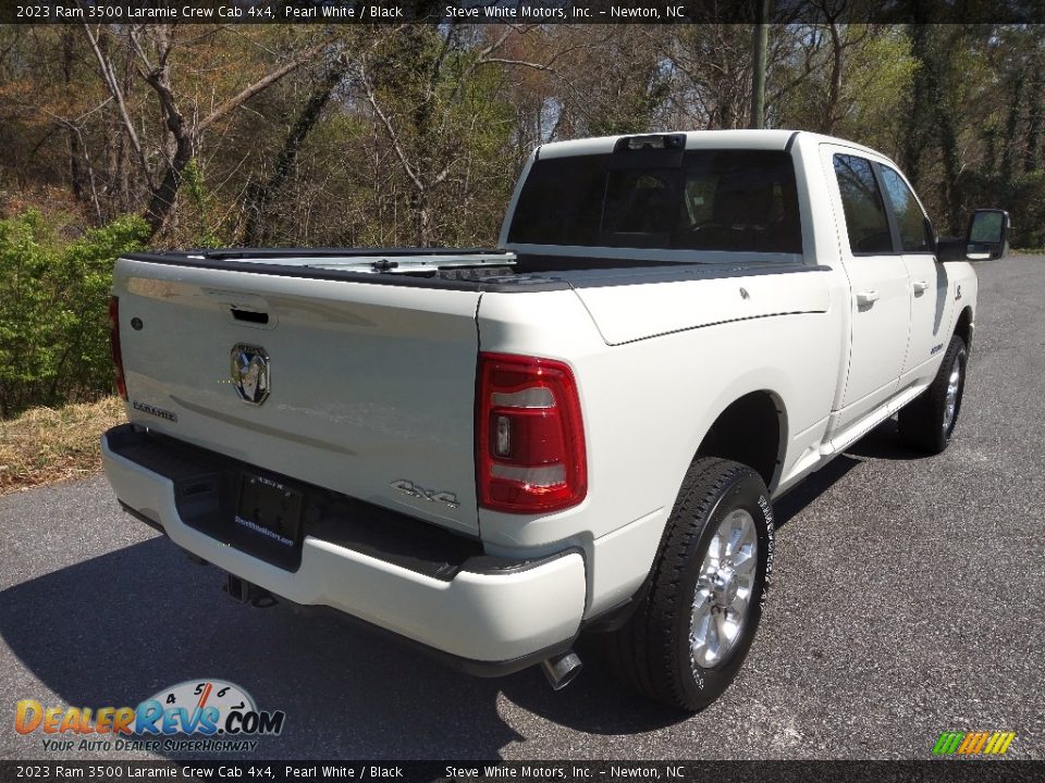 2023 Ram 3500 Laramie Crew Cab 4x4 Pearl White / Black Photo #6