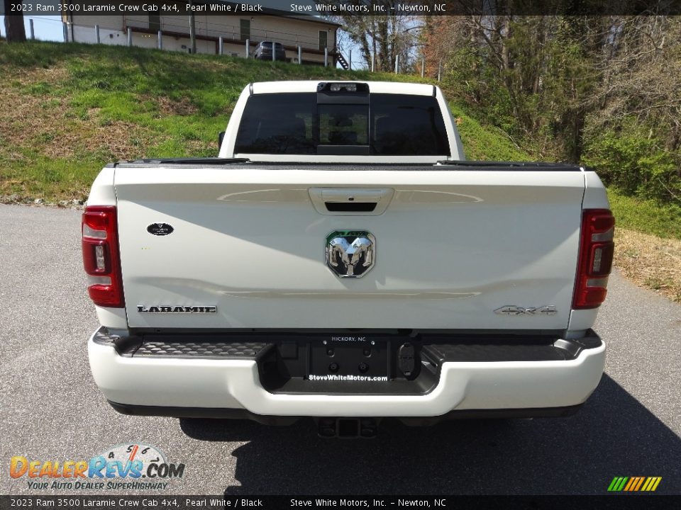 2023 Ram 3500 Laramie Crew Cab 4x4 Pearl White / Black Photo #8