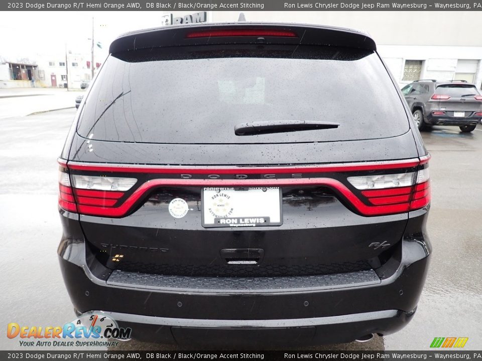 2023 Dodge Durango R/T Hemi Orange AWD DB Black / Black/Orange Accent Stitching Photo #4