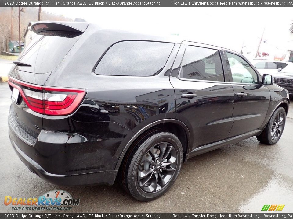 2023 Dodge Durango R/T Hemi Orange AWD DB Black / Black/Orange Accent Stitching Photo #6