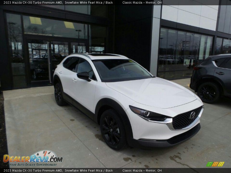 2023 Mazda CX-30 Turbo Premium AWD Snowflake White Pearl Mica / Black Photo #1