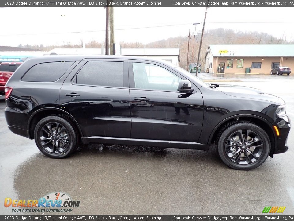 DB Black 2023 Dodge Durango R/T Hemi Orange AWD Photo #7