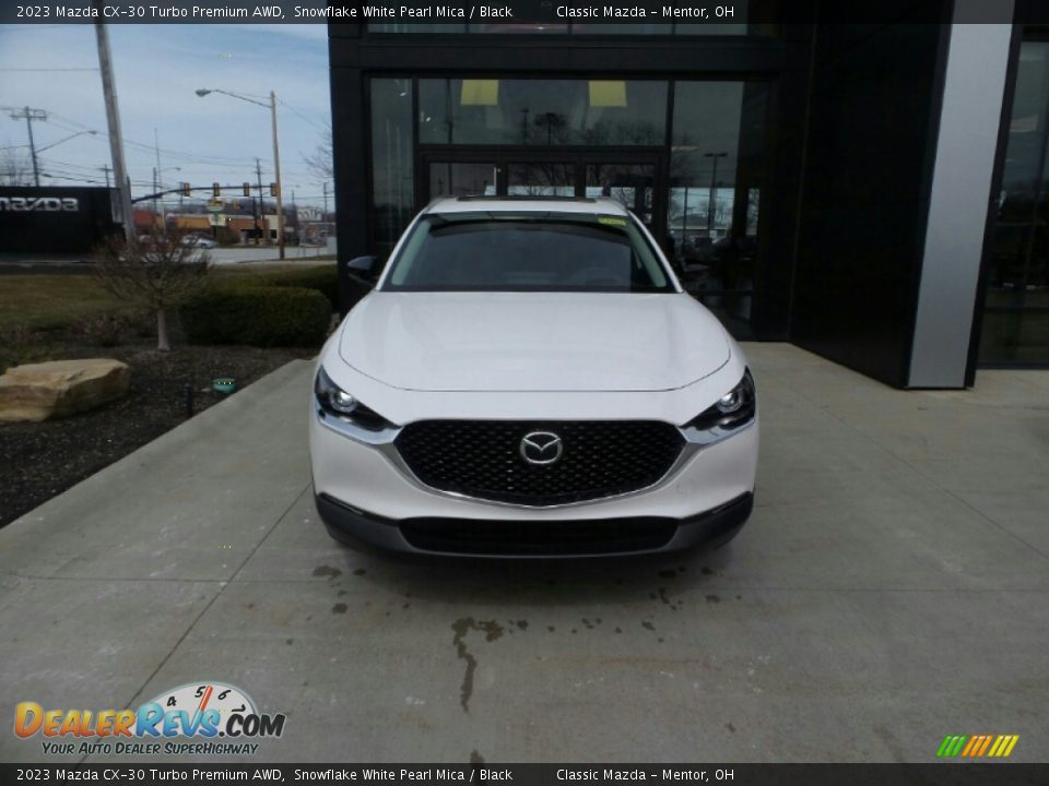 2023 Mazda CX-30 Turbo Premium AWD Snowflake White Pearl Mica / Black Photo #2