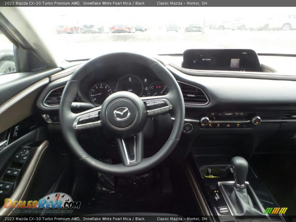 2023 Mazda CX-30 Turbo Premium AWD Snowflake White Pearl Mica / Black Photo #4