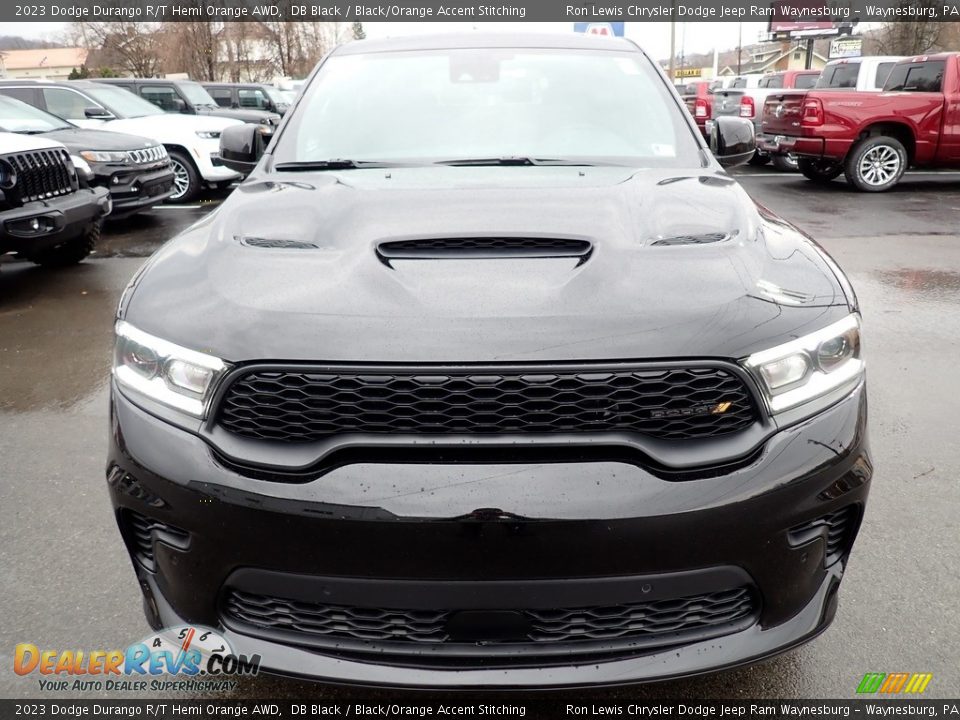 DB Black 2023 Dodge Durango R/T Hemi Orange AWD Photo #9