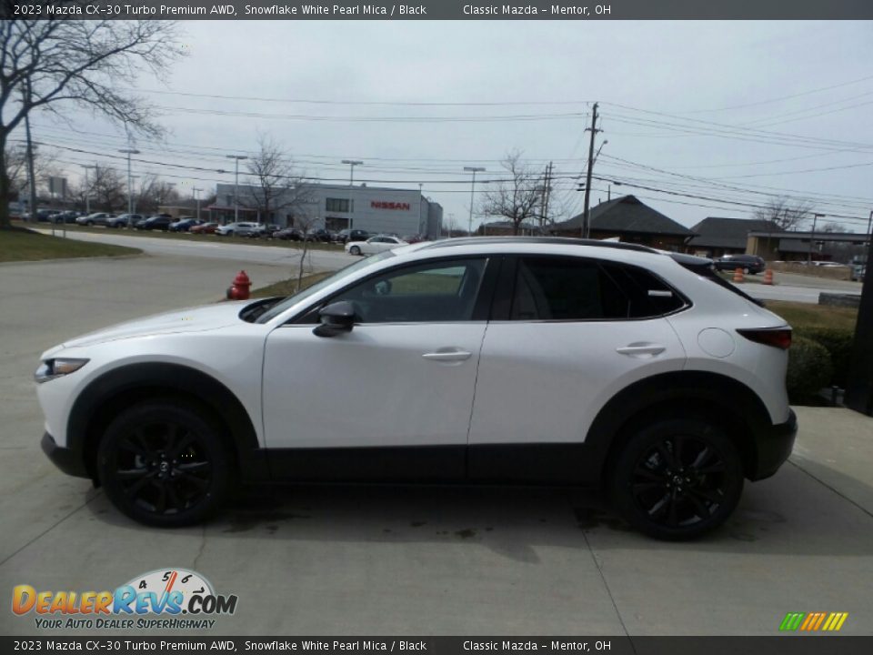 2023 Mazda CX-30 Turbo Premium AWD Snowflake White Pearl Mica / Black Photo #6