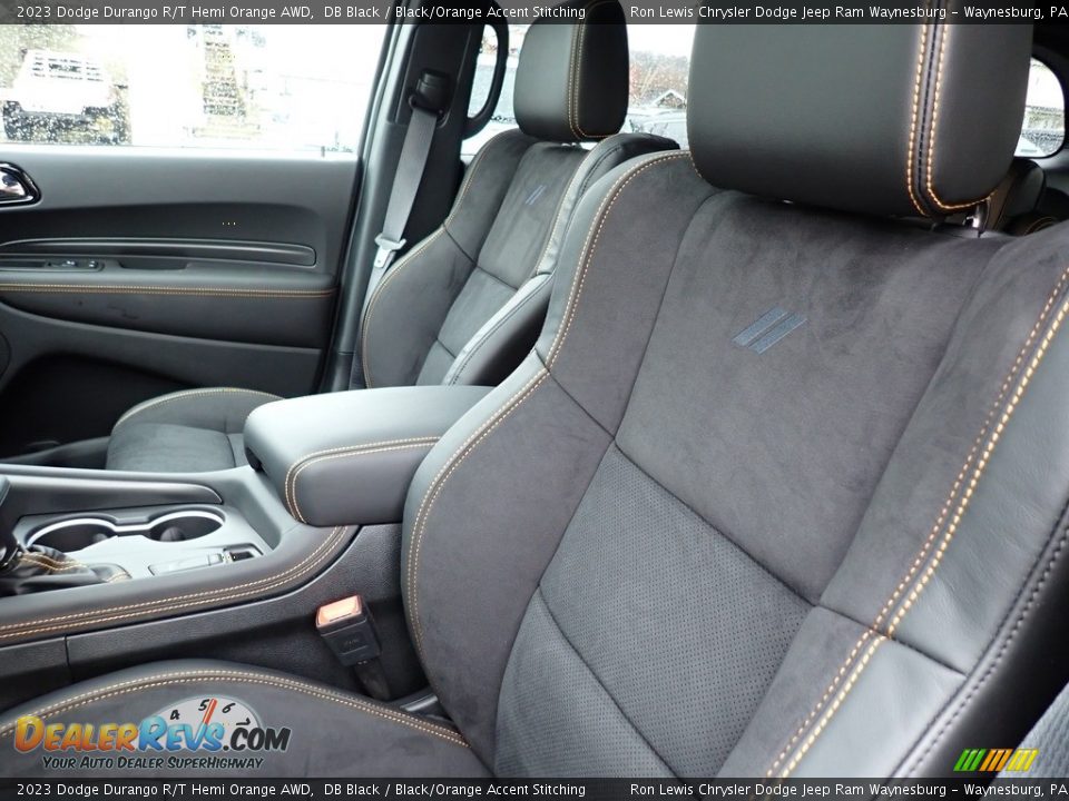 Front Seat of 2023 Dodge Durango R/T Hemi Orange AWD Photo #11