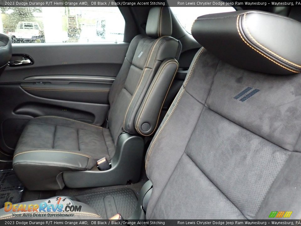 Rear Seat of 2023 Dodge Durango R/T Hemi Orange AWD Photo #12