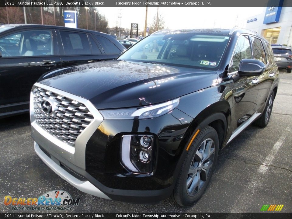 2021 Hyundai Palisade SEL AWD Becketts Black / Black Photo #1