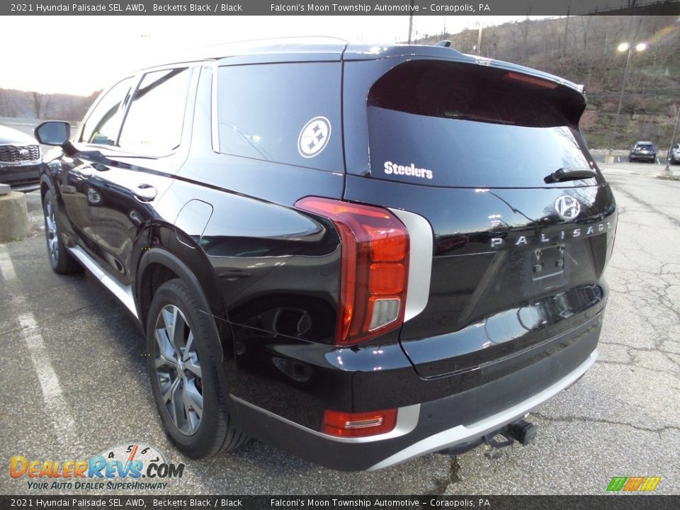 2021 Hyundai Palisade SEL AWD Becketts Black / Black Photo #2