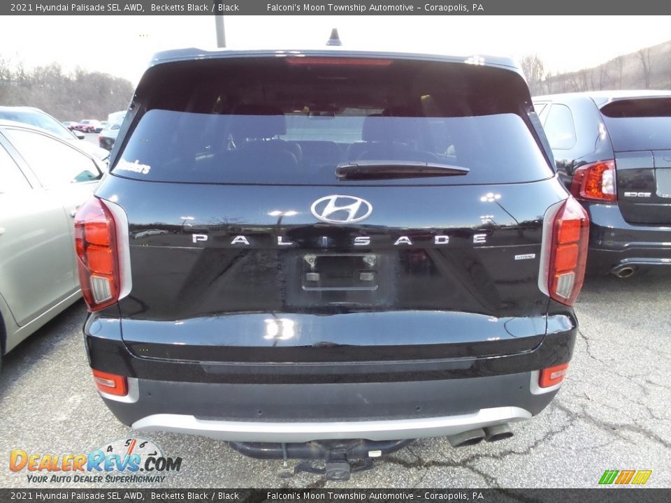 2021 Hyundai Palisade SEL AWD Becketts Black / Black Photo #3