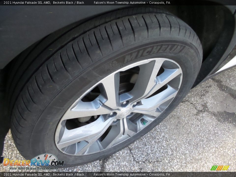 2021 Hyundai Palisade SEL AWD Becketts Black / Black Photo #5