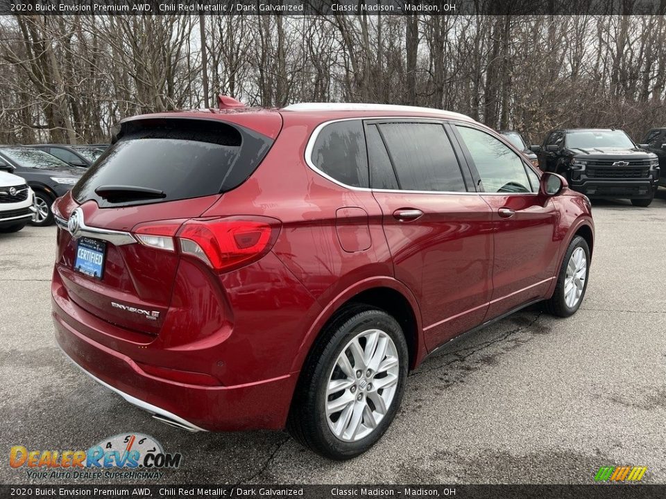2020 Buick Envision Premium AWD Chili Red Metallic / Dark Galvanized Photo #3
