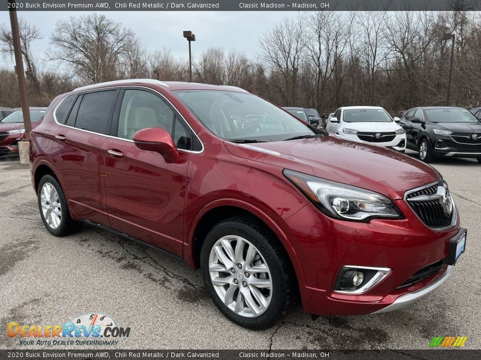 2020 Buick Envision Premium AWD Chili Red Metallic / Dark Galvanized Photo #4