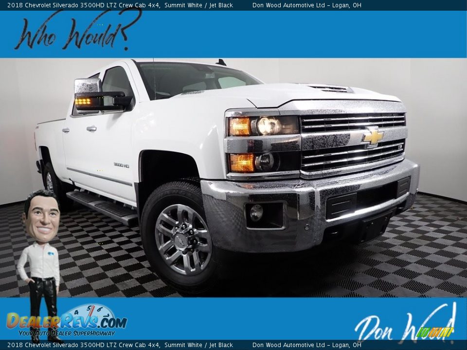 2018 Chevrolet Silverado 3500HD LTZ Crew Cab 4x4 Summit White / Jet Black Photo #1