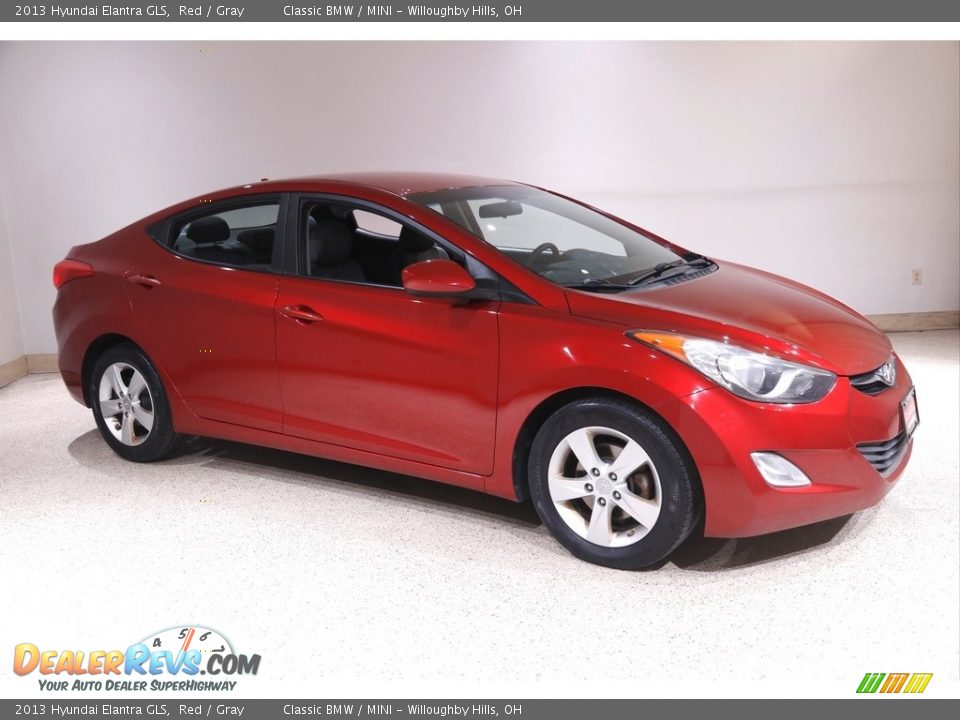 2013 Hyundai Elantra GLS Red / Gray Photo #1