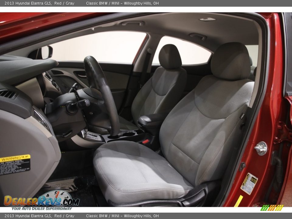 2013 Hyundai Elantra GLS Red / Gray Photo #5