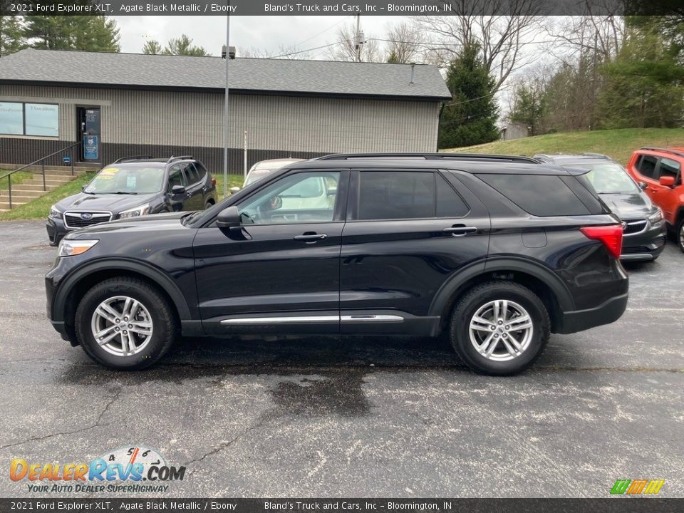 2021 Ford Explorer XLT Agate Black Metallic / Ebony Photo #1