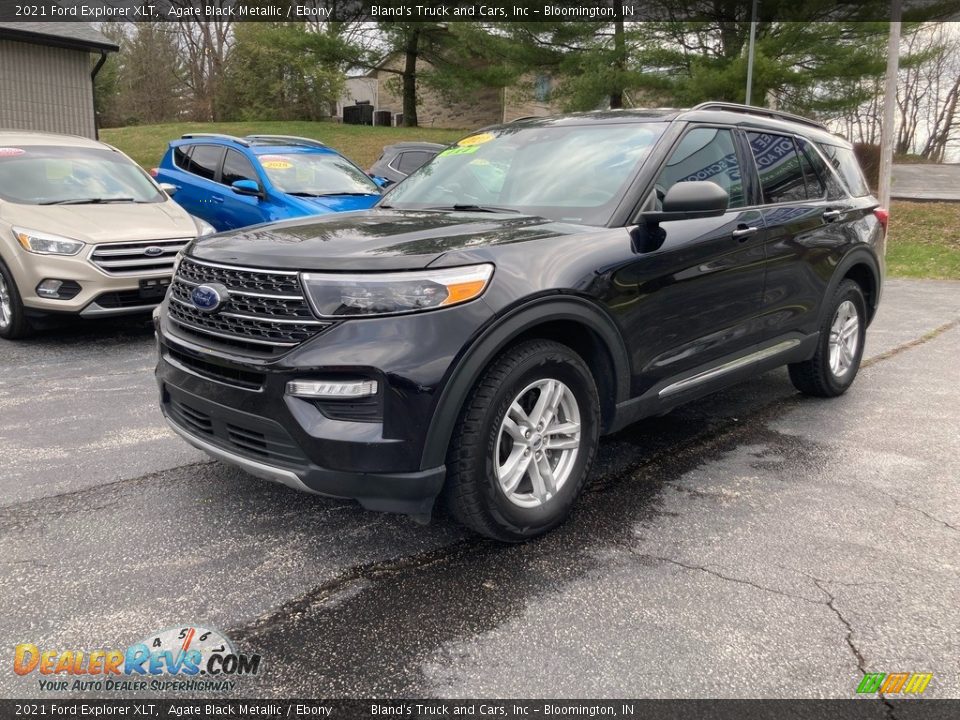 2021 Ford Explorer XLT Agate Black Metallic / Ebony Photo #2