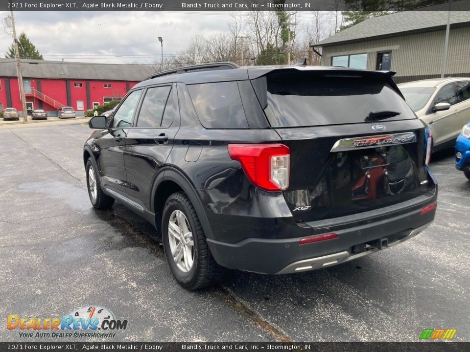 2021 Ford Explorer XLT Agate Black Metallic / Ebony Photo #3