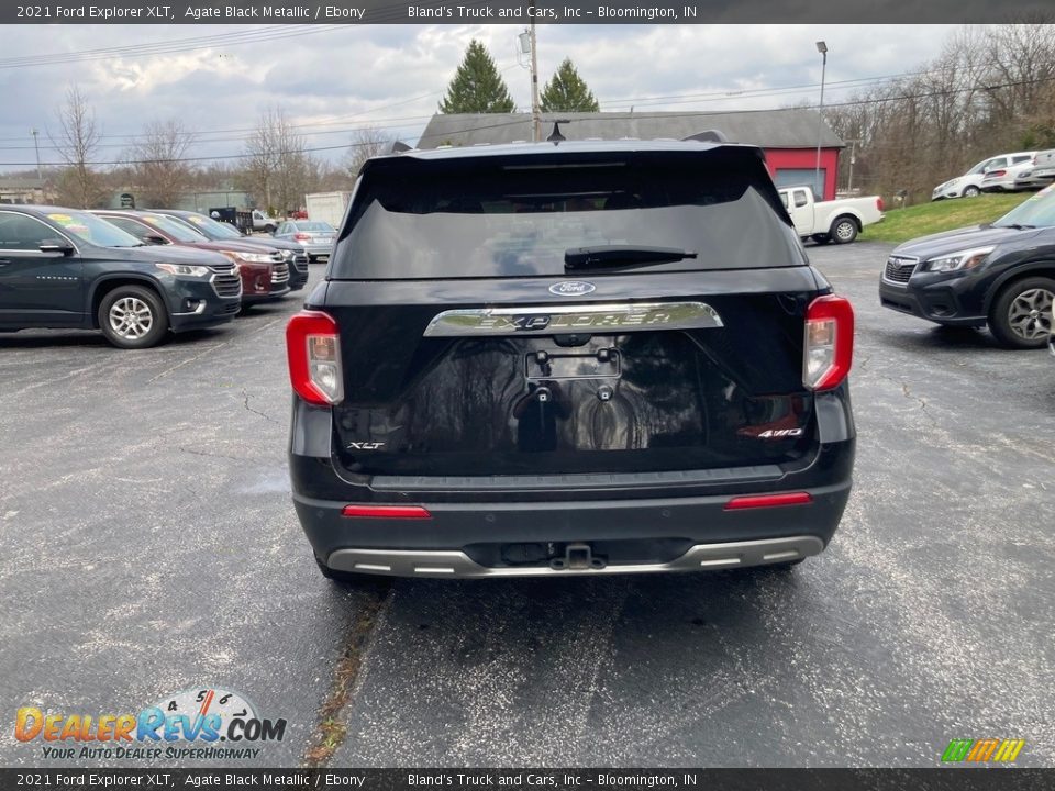 2021 Ford Explorer XLT Agate Black Metallic / Ebony Photo #4