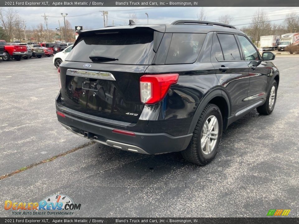 2021 Ford Explorer XLT Agate Black Metallic / Ebony Photo #5