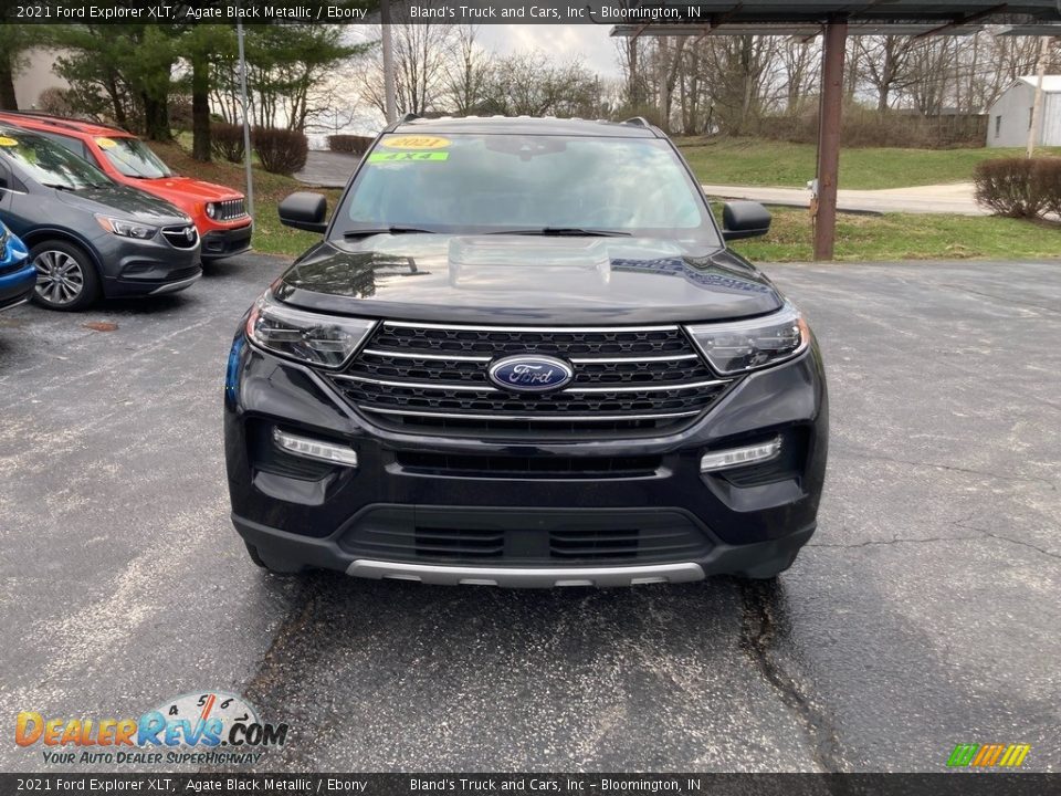 2021 Ford Explorer XLT Agate Black Metallic / Ebony Photo #7