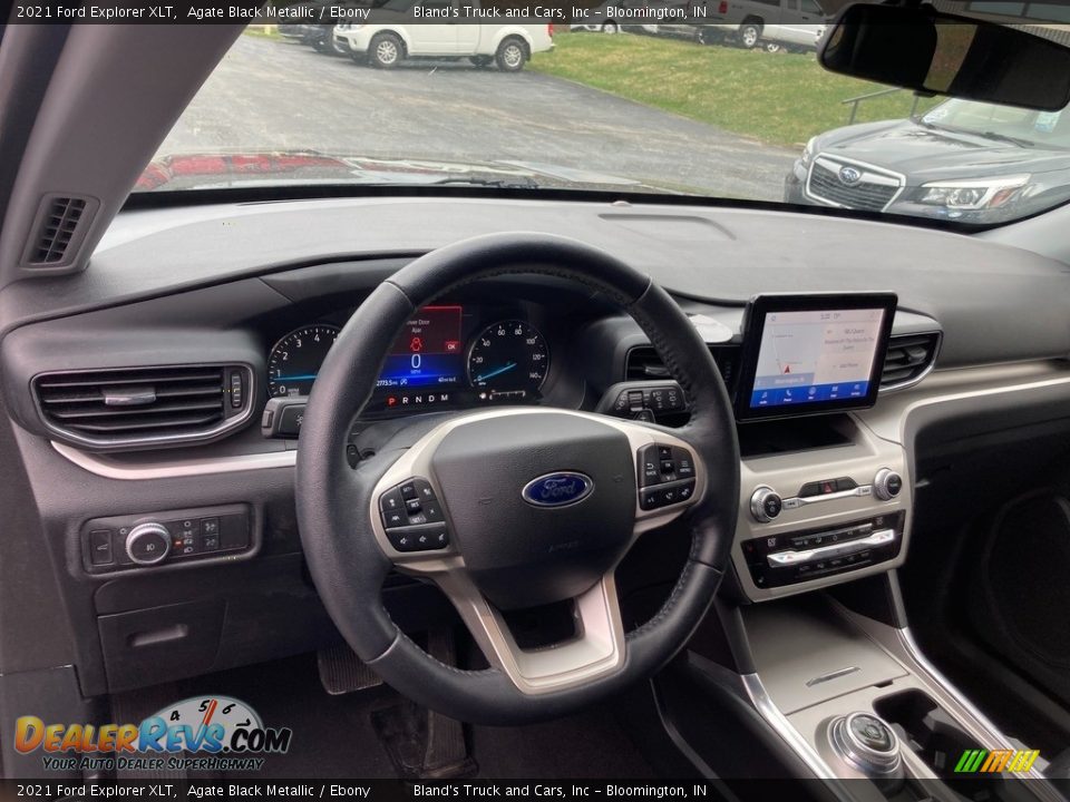 2021 Ford Explorer XLT Agate Black Metallic / Ebony Photo #12