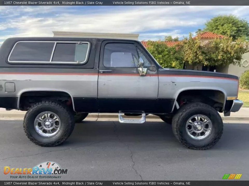 Midnight Black 1987 Chevrolet Blazer Silverado 4x4 Photo #2