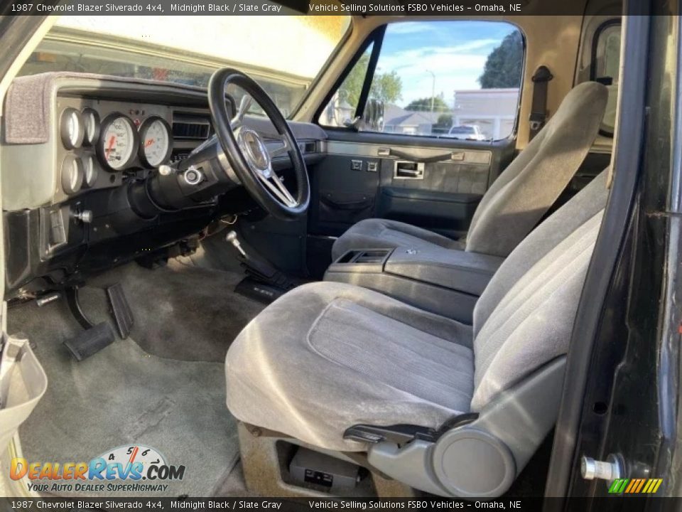 Slate Gray Interior - 1987 Chevrolet Blazer Silverado 4x4 Photo #4