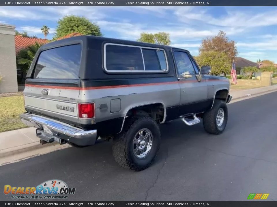 Midnight Black 1987 Chevrolet Blazer Silverado 4x4 Photo #17